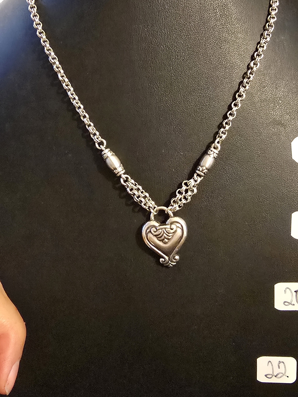 Vintage Brighton Blaire Heart Necklace